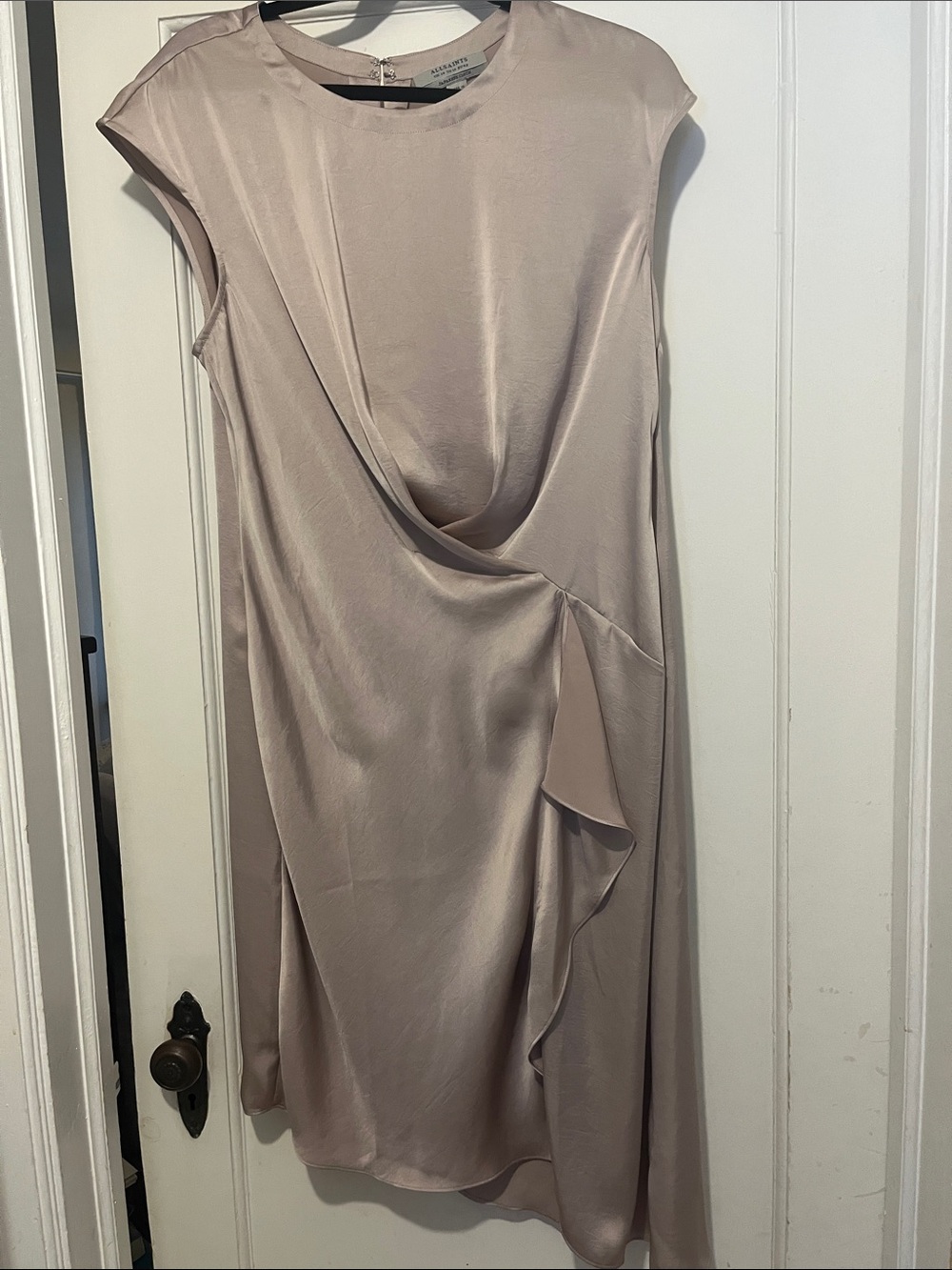 All Saints Draped Midi Dress